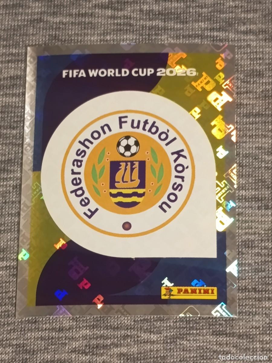 Cromos de F&uacute;tbol: ESCUDO CURAZAO CUW 1 STICKER MUNDIAL 2026 PANINI FIFA WORLD CUP NUEVO