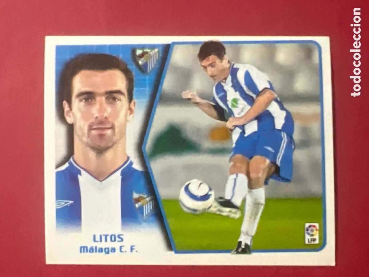 Cromos de F&uacute;tbol: C6955. Liga Este 2005-2006 2005-06 05-06 M&aacute;laga Litos nunca pegado