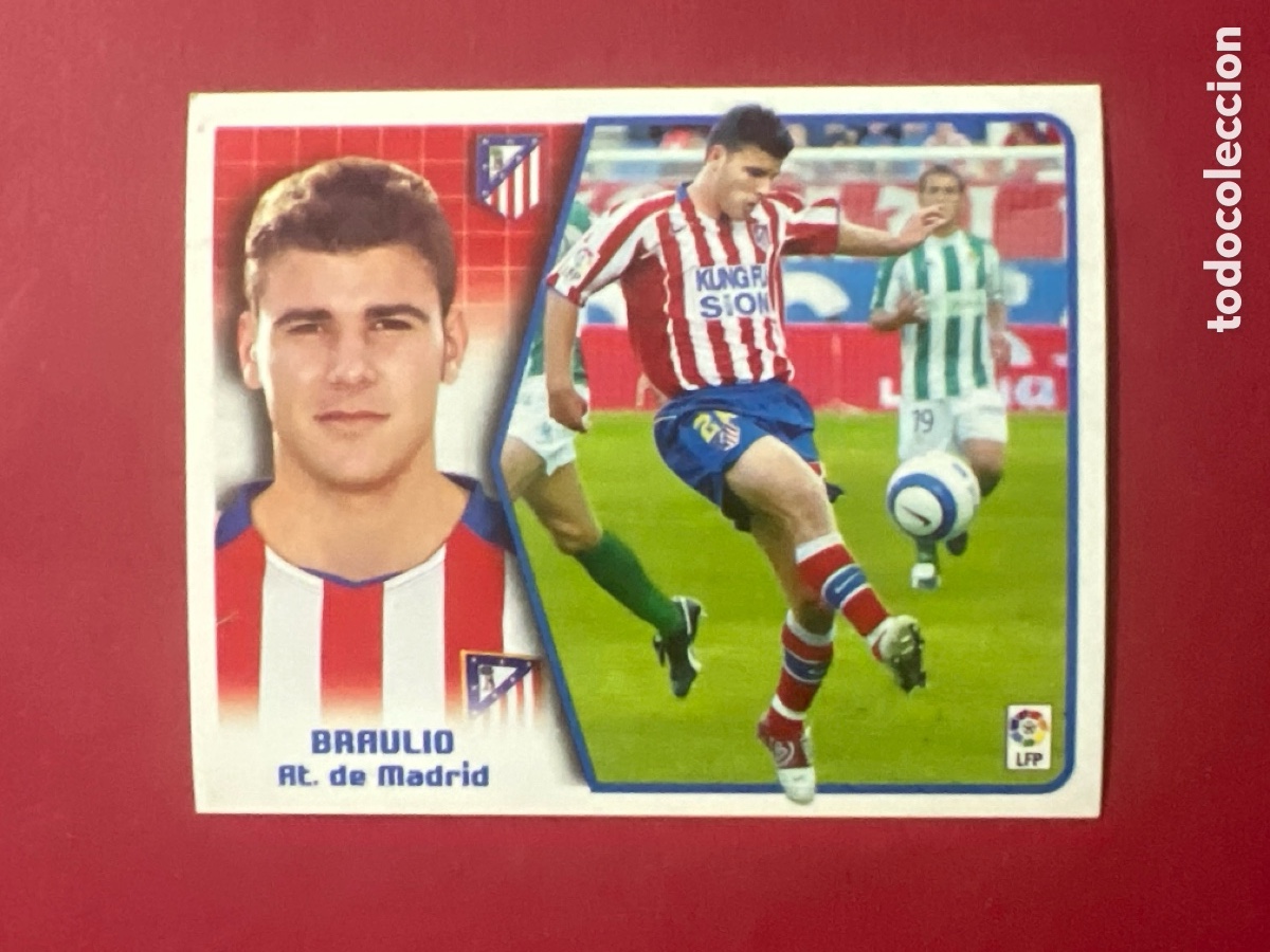 Cromos de F&uacute;tbol: C6957. CROMO DE FUTBOL BRAULIO ATLETICO MADRID LIGA ESTE 2005 2006 PANINI