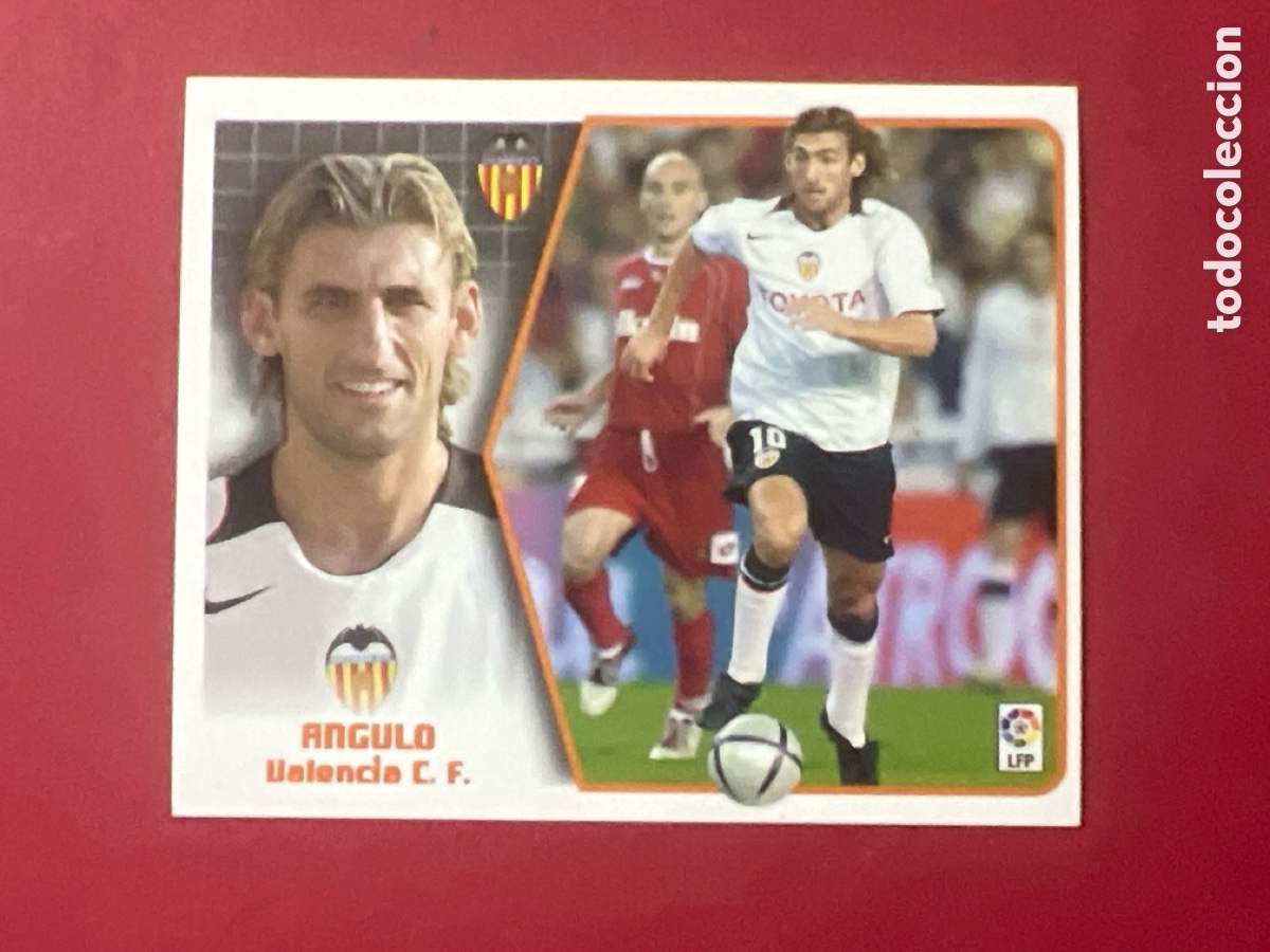 Figurine di Calcio: C6962. ANGULO (Valencia CF). Liga 2005 2006 05 06 Colecciones ESTE (Panini)