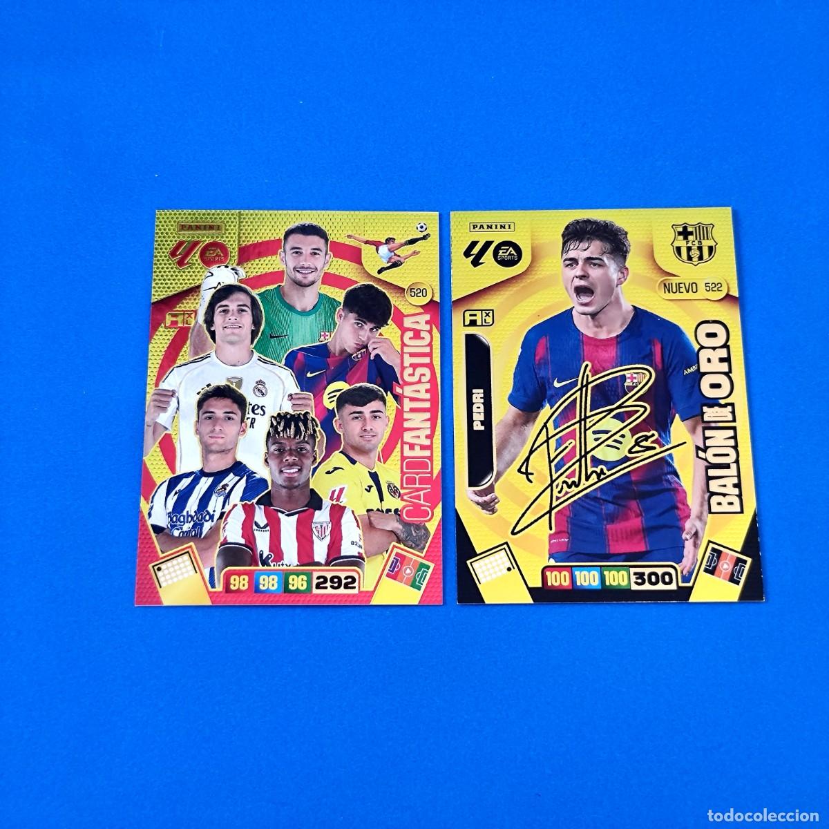 Figurine di Calcio: Adrenalyn 2025 2026 / 25 26 Nuevo Bal&oacute;n de Oro Pedri firmada 522 Card Fant&aacute;stica 520