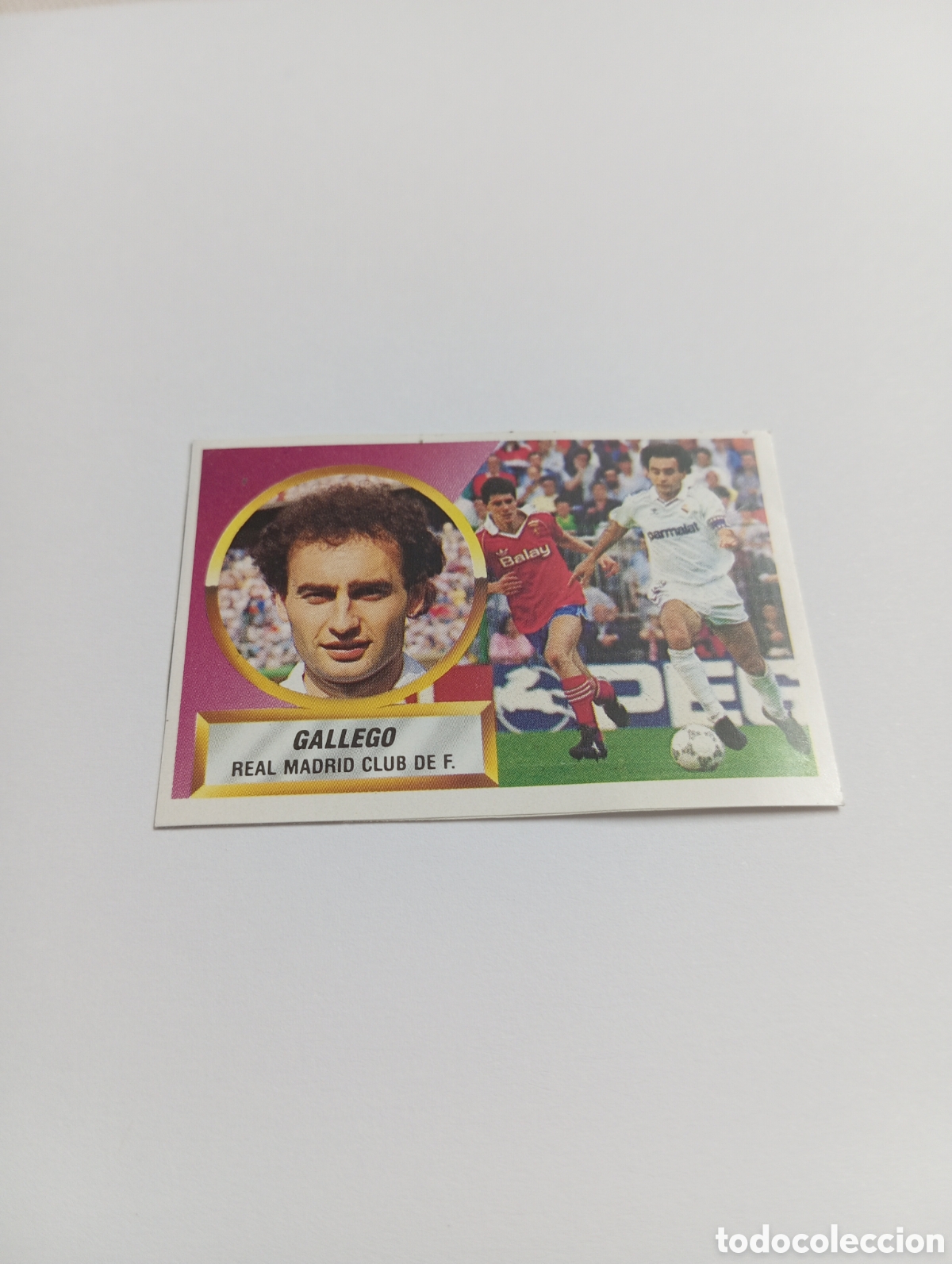 Cromos de F&uacute;tbol: GALLEGO Real Madrid Liga Este 1988 1989 Panini 88 89 RECUPERADO