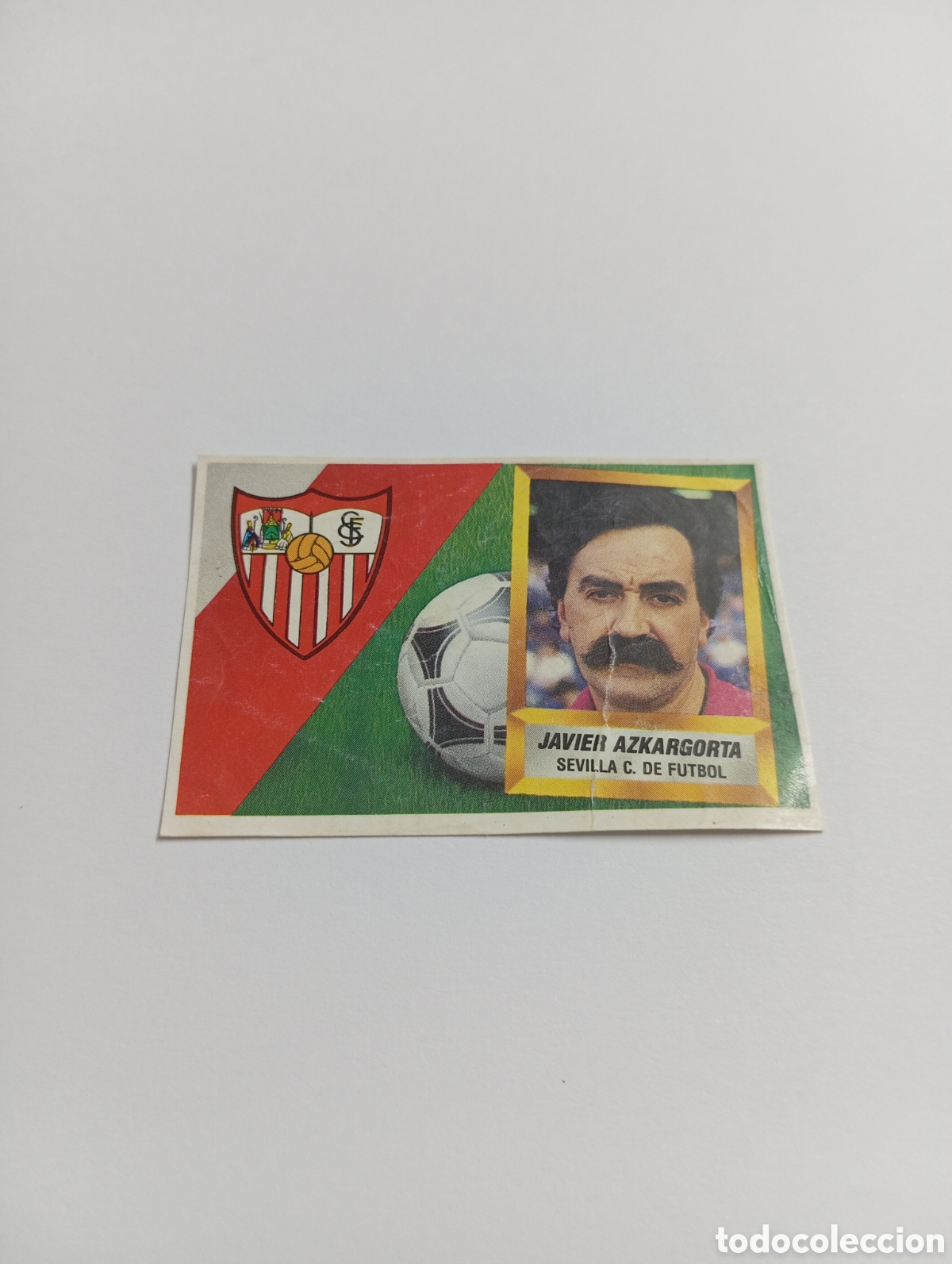 Cromos de F&uacute;tbol: ENTRENADOR JAVIER AZKARGORTA Sevilla Liga Este 1988 1989 Panini 88 89 NUEVO NUNCA USADO