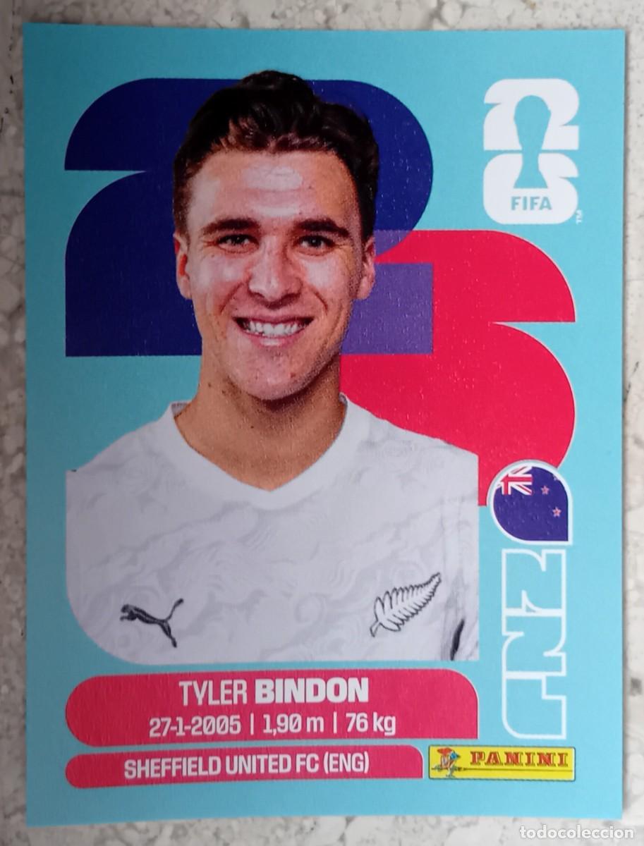 Cromos de F&uacute;tbol: Figurina Panini 2026 Cromo World Cup Usa Mundial 2026 Tyler Bindon New Zeland n NZL 7