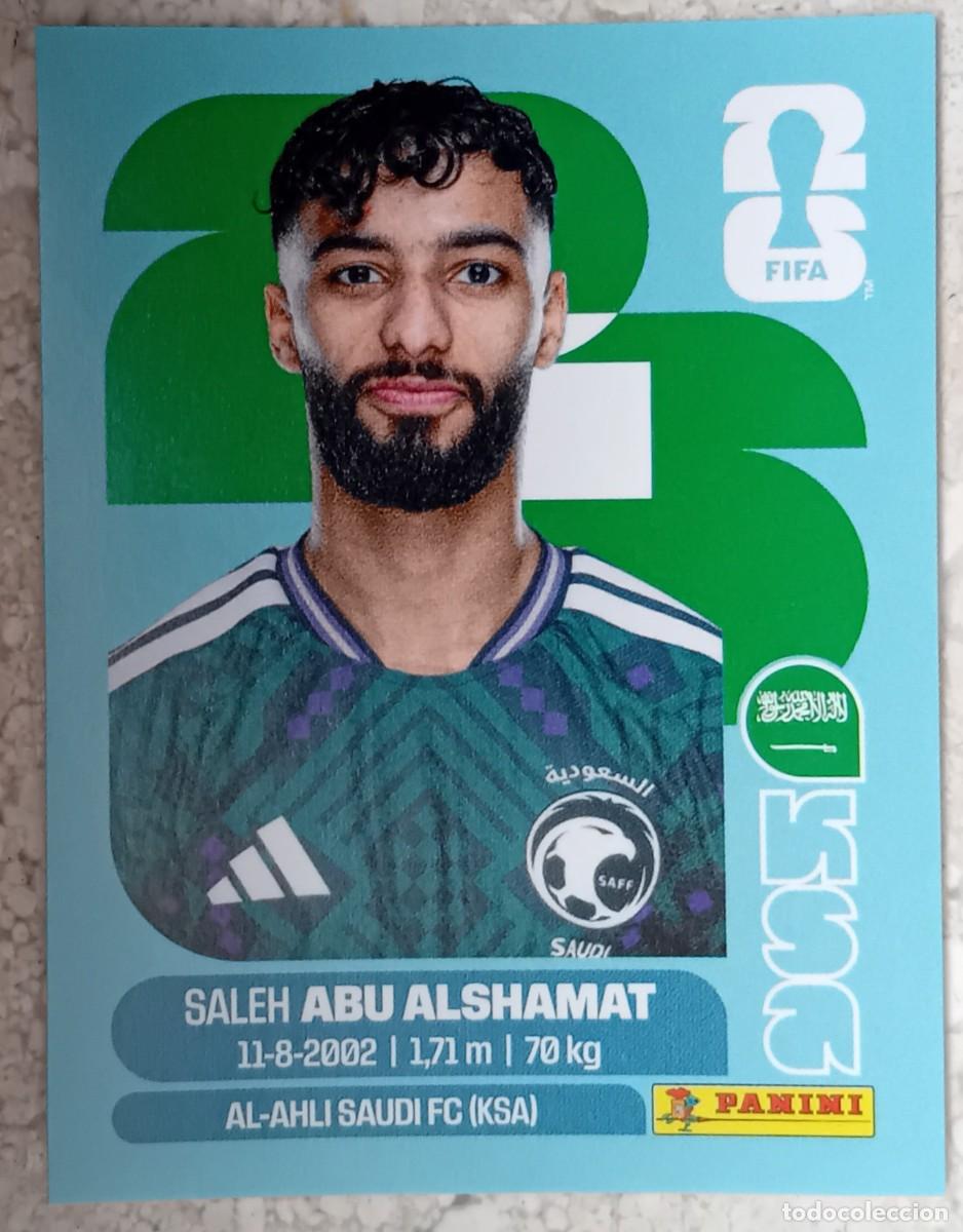 Cromos de F&uacute;tbol: Figurina Panini 2026 Cromo World Cup Usa Mundial 2026 Saleh Abu Alshamat Saudi Arabia n KSA 14