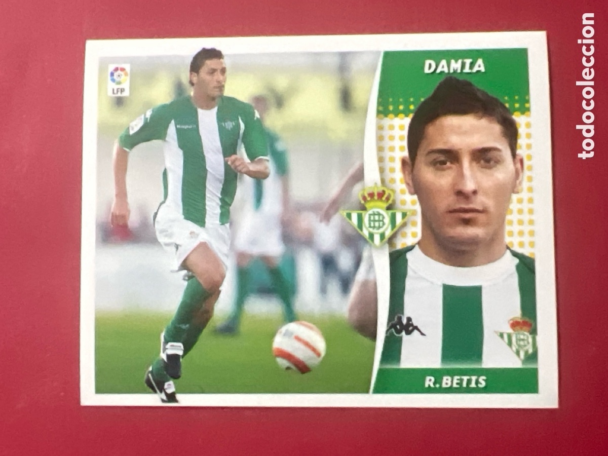 Cromos de F&uacute;tbol: C6976. CROMO FUTBOL DAMIA REAL BETIS BALOMPIE RECORTADO FICHAJE N&ordm; 13 LIGA ESTE 2006-2007/06-07