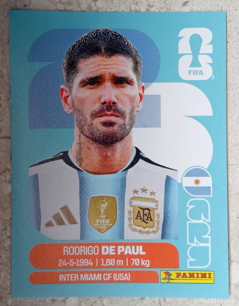 Cromos de F&uacute;tbol: Figurina Panini 2026 Cromo World Cup Usa Mundial 2026 Rodrigo De Paul Argentina n ARG 10