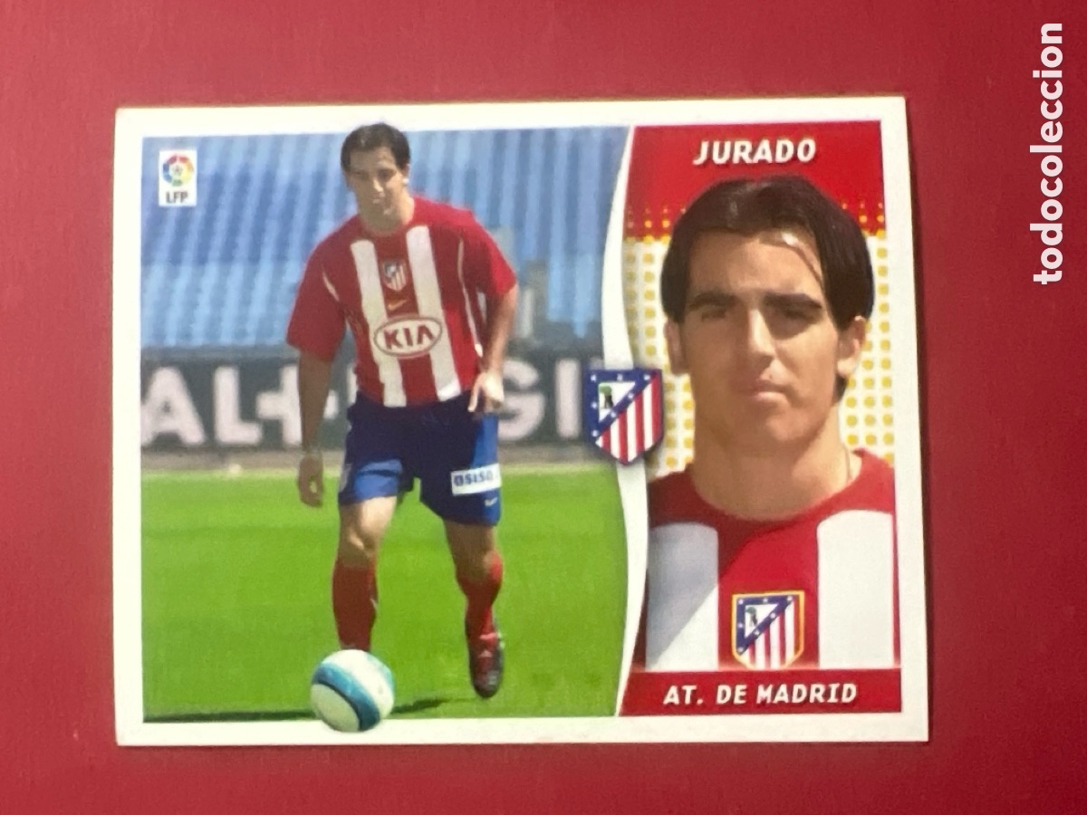Cromos de F&uacute;tbol: C6983. JURADO ATLETICO DE MADRID FICHAJE 38 LIGA ESTE 2006 2007 06 07 NUNCA PEGADO SIN PEGAR