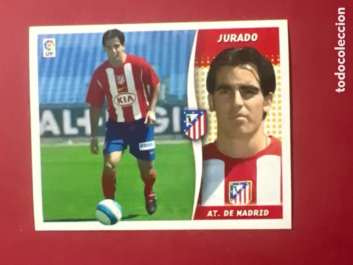Cromos de F&uacute;tbol: C6985. JURADO ATLETICO DE MADRID FICHAJE 38 LIGA ESTE 2006 2007 06 07 NUNCA PEGADO SIN PEGAR