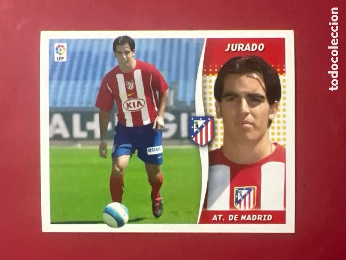 Cromos de F&uacute;tbol: C6987. JURADO ATLETICO DE MADRID FICHAJE 38 LIGA ESTE 2006 2007 06 07 NUNCA PEGADO SIN PEGAR