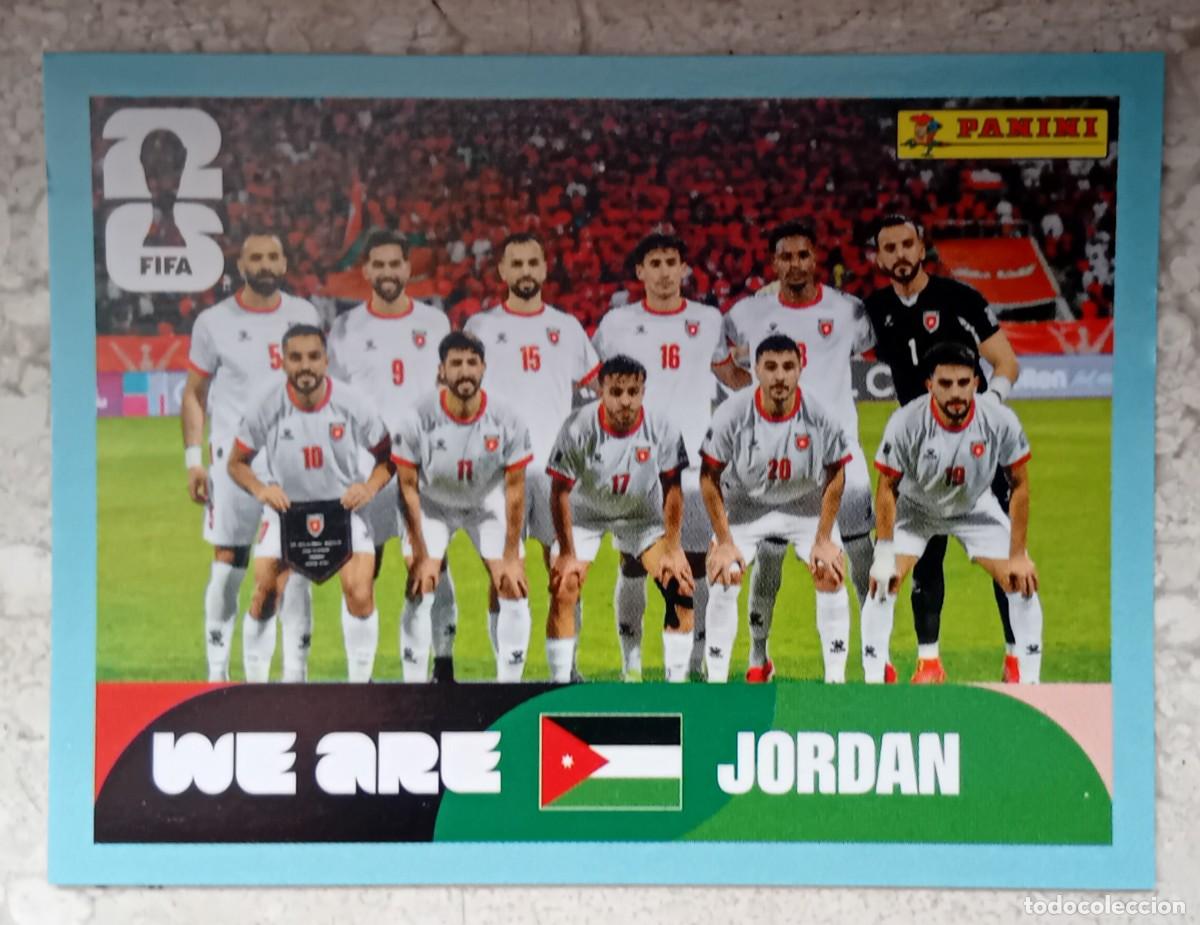 Cromos de F&uacute;tbol: Figurina Panini 2026 Cromo World Cup Usa Mundial 2026 squadra alineaci&oacute;n team Jordan n JOR 13