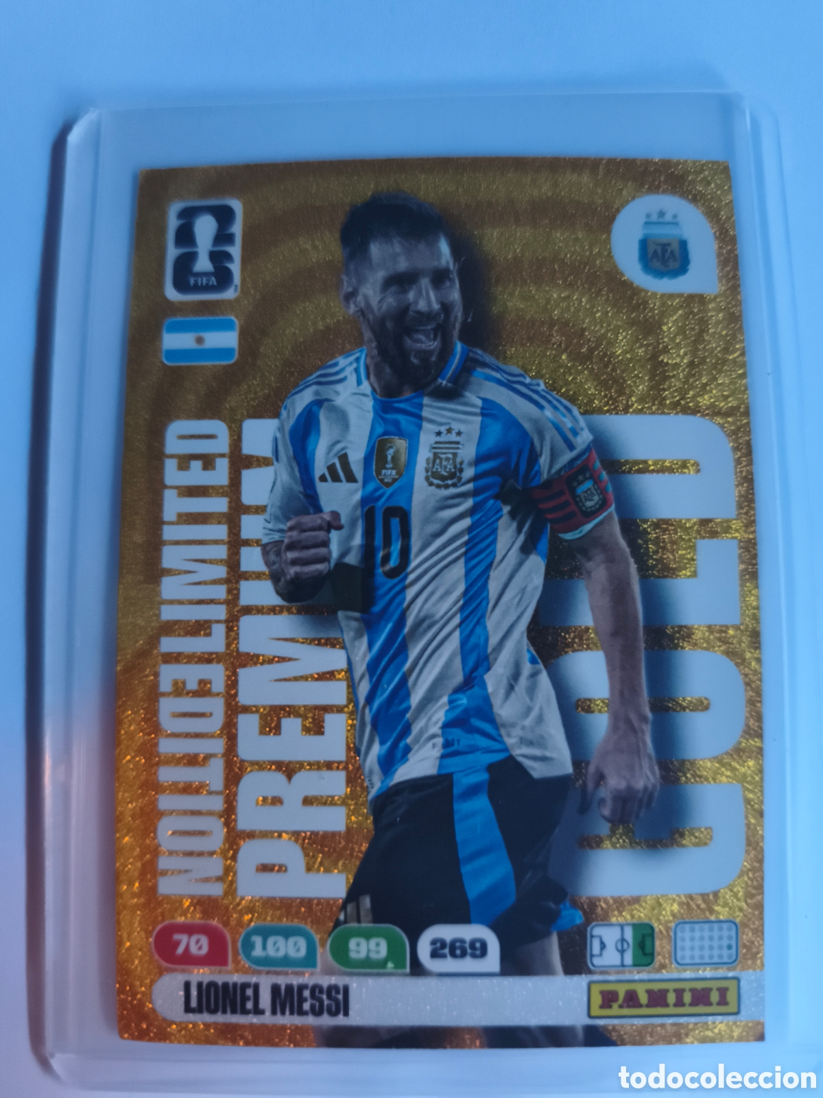 Cromos de F&uacute;tbol: PREMIUM GOLD LIONEL MESSI FIFA 2026