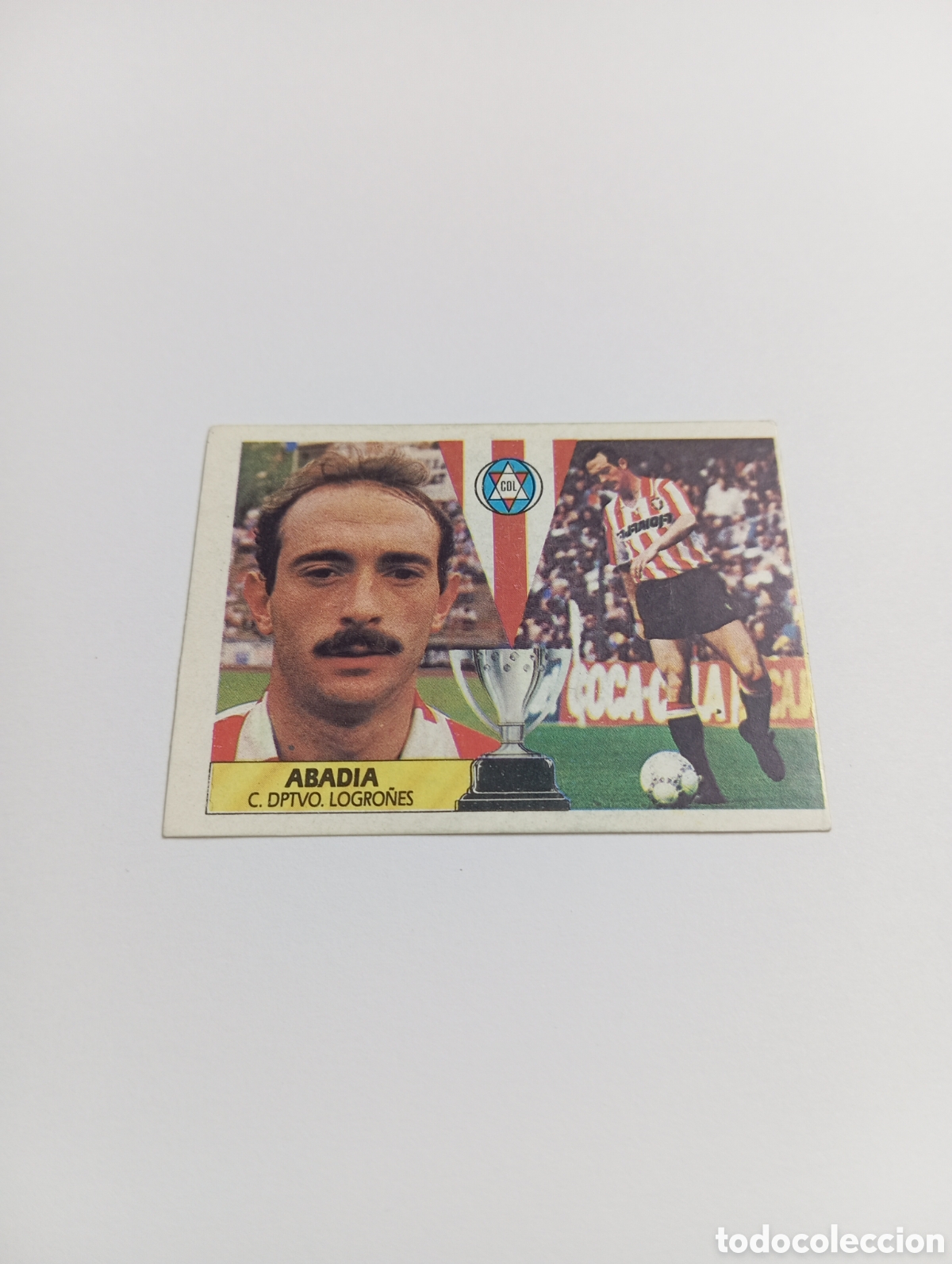Cromos de F&uacute;tbol: ABADIA Logro&ntilde;&eacute;s Liga Este 1987 1988 Panini 87 88 NUEVO NUNCA USADO