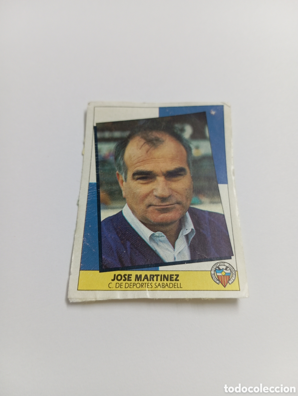 Cromos de F&uacute;tbol: ENTRENADOR JOS&Eacute; MART&Iacute;NEZ Sabadell Liga Este 1987 1988 Panini 87 88 RECUPERADO