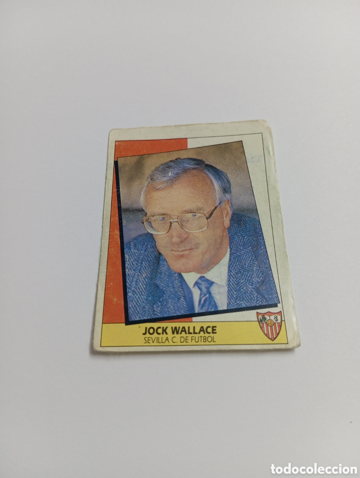 Cromos de F&uacute;tbol: ENTRENADOR JOCK WALLACE BAJA Sevilla Liga Este 1987 1988 Panini 87 88 RECUPERADO