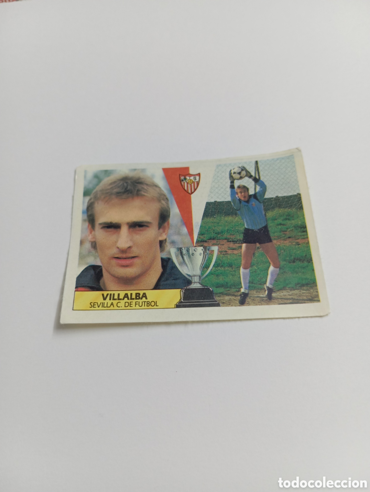 Cromos de F&uacute;tbol: VILLALBA Sevilla Liga Este 1987 1988 Panini 87 88 RECUPERADO