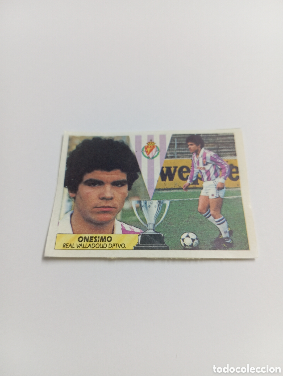 Cromos de F&uacute;tbol: ONESIMO Valladolid Liga Este 1987 1988 Panini 87 88 RECUPERADO