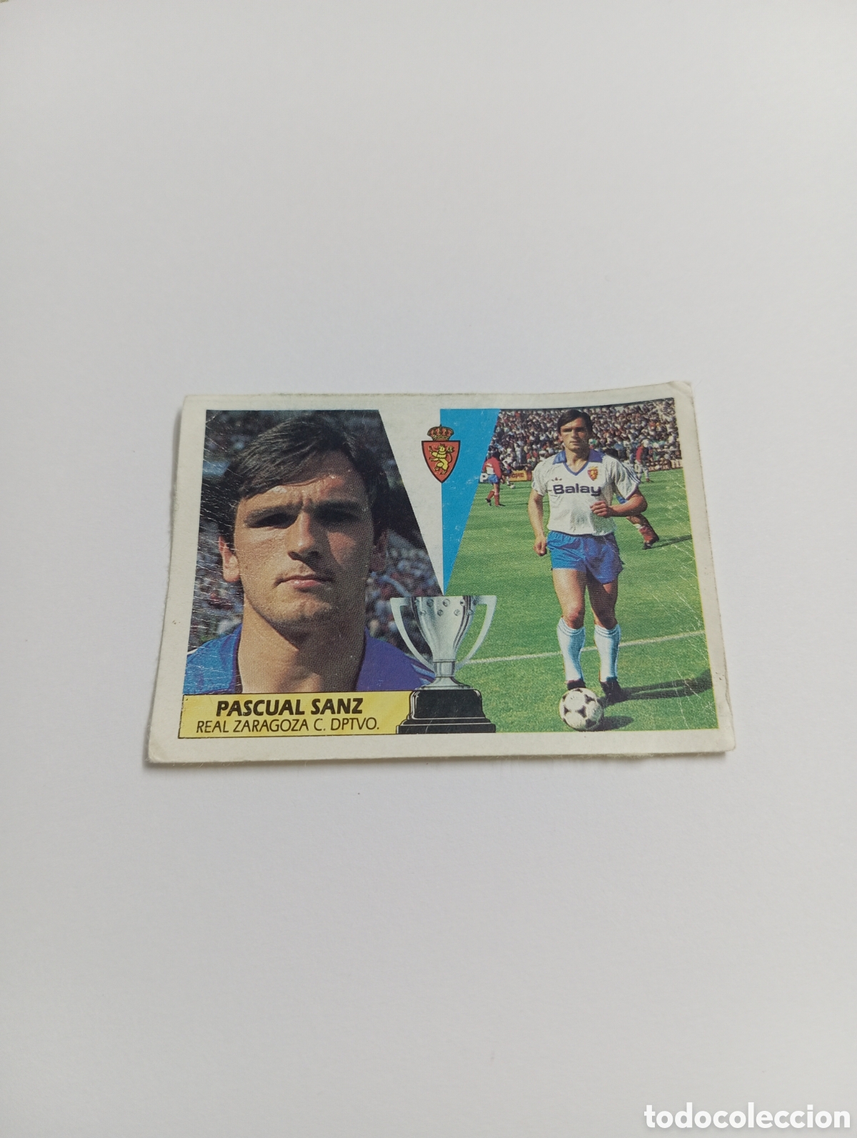 Cromos de F&uacute;tbol: PASCUAL SANZ Zaragoza Liga Este 1987 1988 Panini 87 88 RECUPERADO