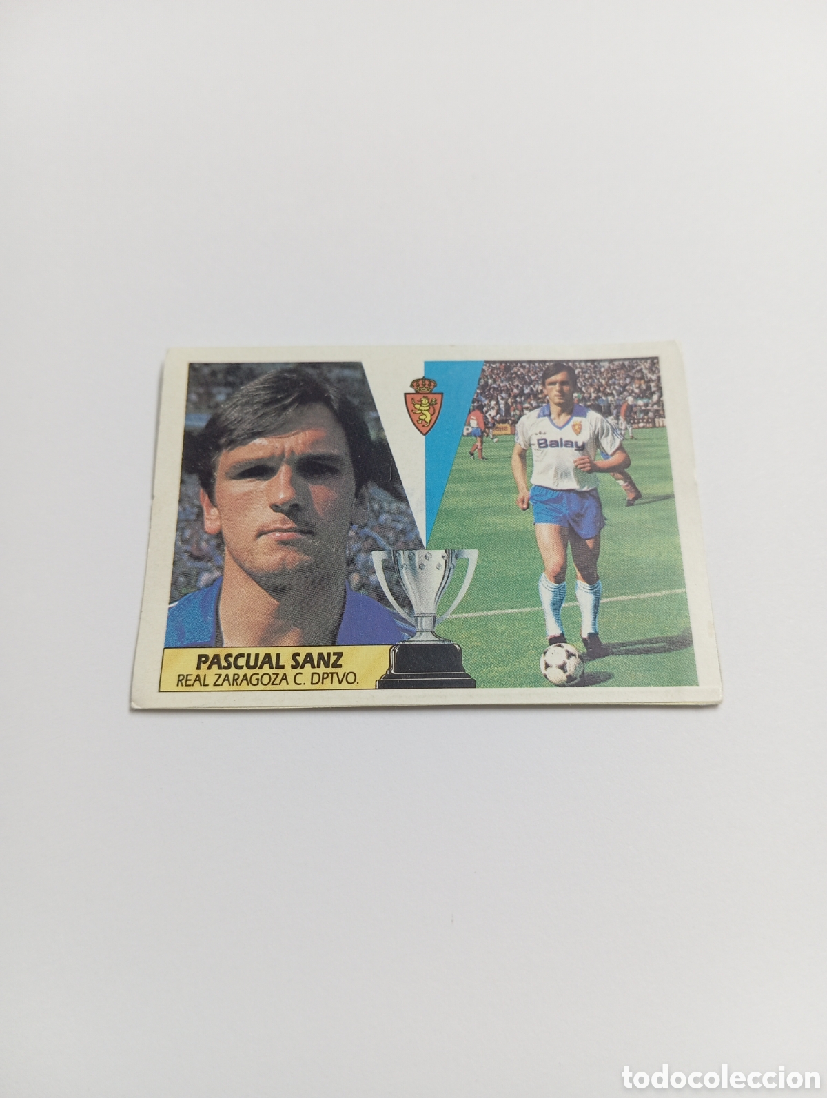Cromos de F&uacute;tbol: PASCUAL SANZ Zaragoza Liga Este 1987 1988 Panini 87 88 RECUPERADO