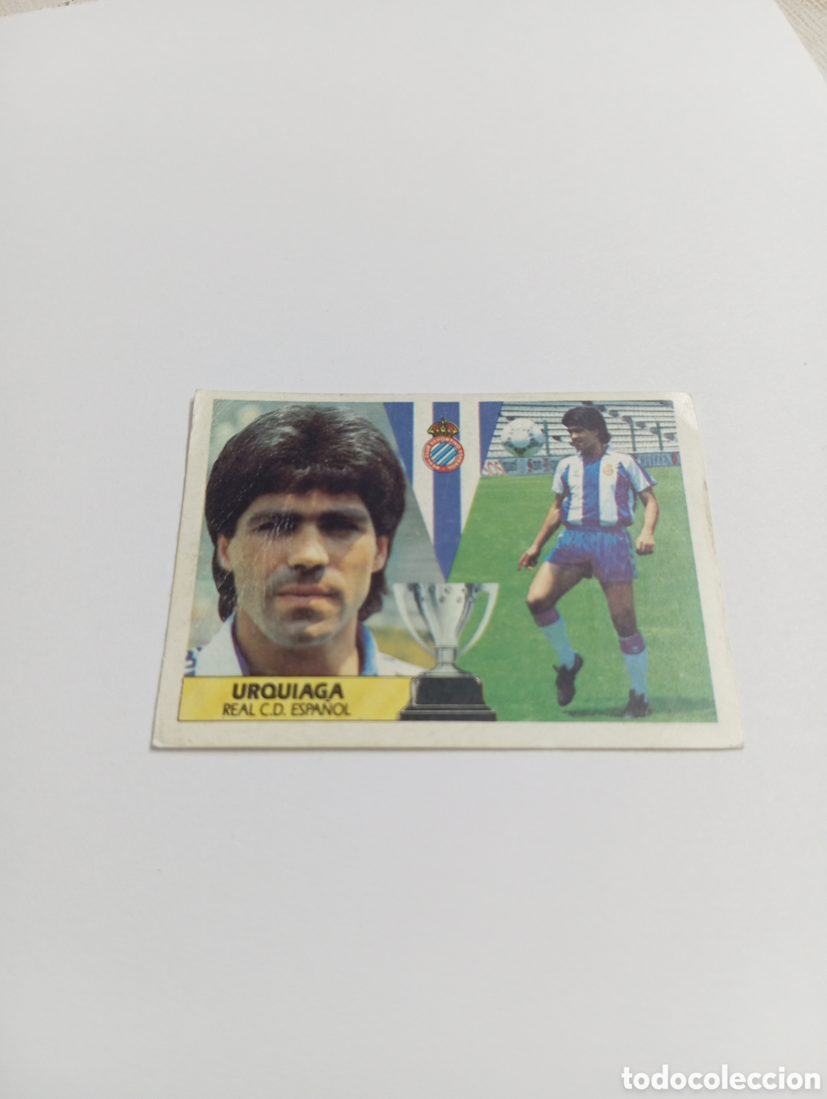 Cromos de F&uacute;tbol: FICHAJE 4 URQUIAGA Liga Este 1987 1988 Panini 87 88 RECUPERADO