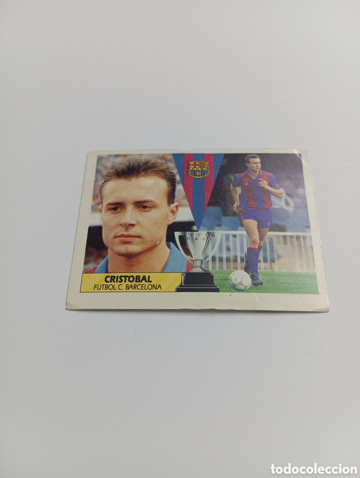 Cromos de F&uacute;tbol: FICHAJE 23 A CRIST&Oacute;BAL Barcelona Liga Este 1987 1988 Panini 87 88 RECUPERADO