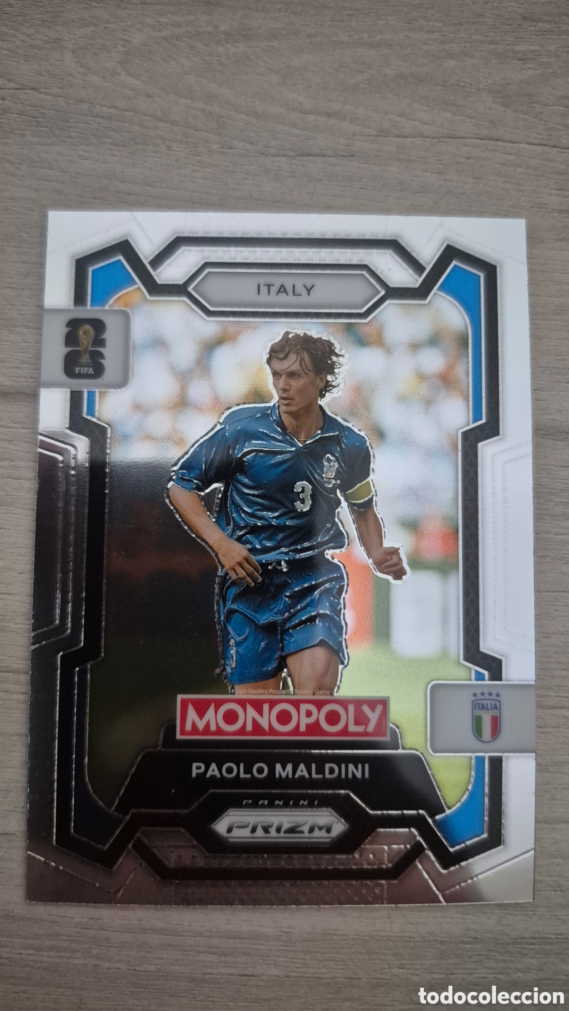 Cromos de F&uacute;tbol: Paolo Maldini Panini Monopoly Prizm FIFA World Cup 2026