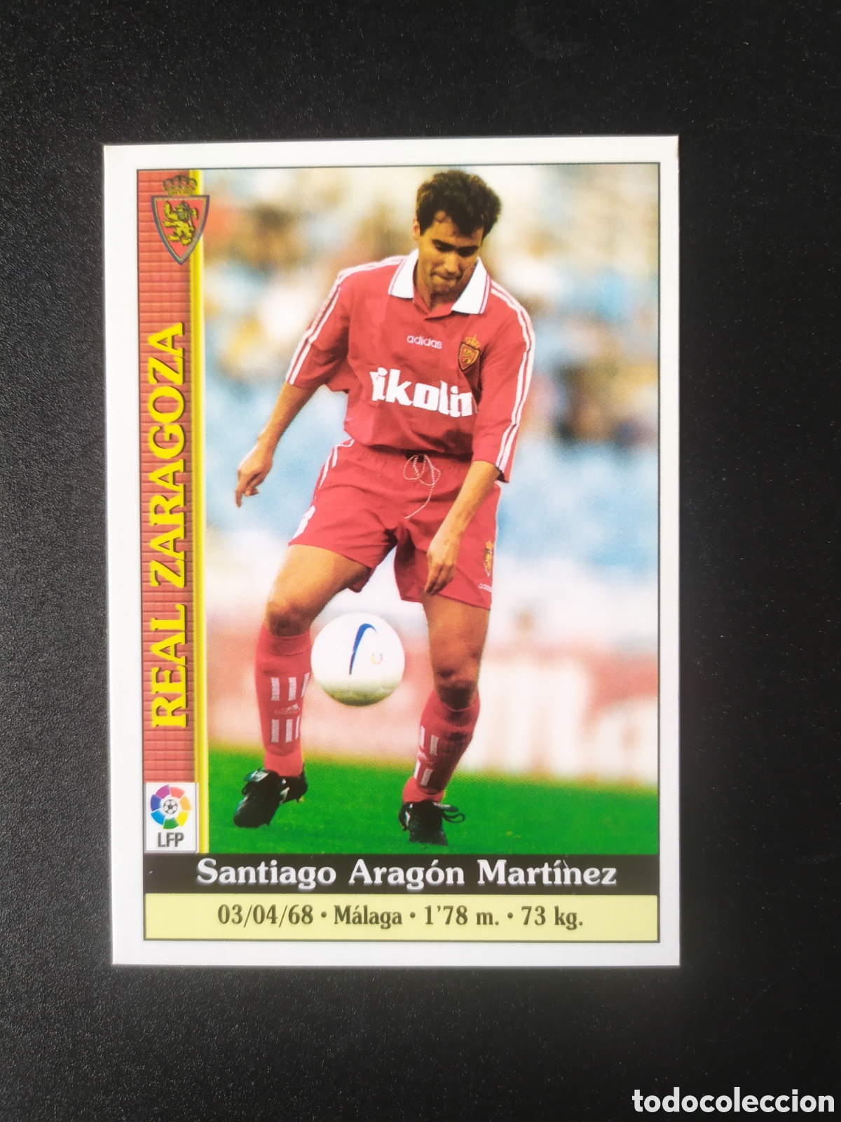 Cromos de F&uacute;tbol: Mundicromo fichas Liga 1999 2000 99 00 Arag&oacute;n n&deg; 158 Real Zaragoza