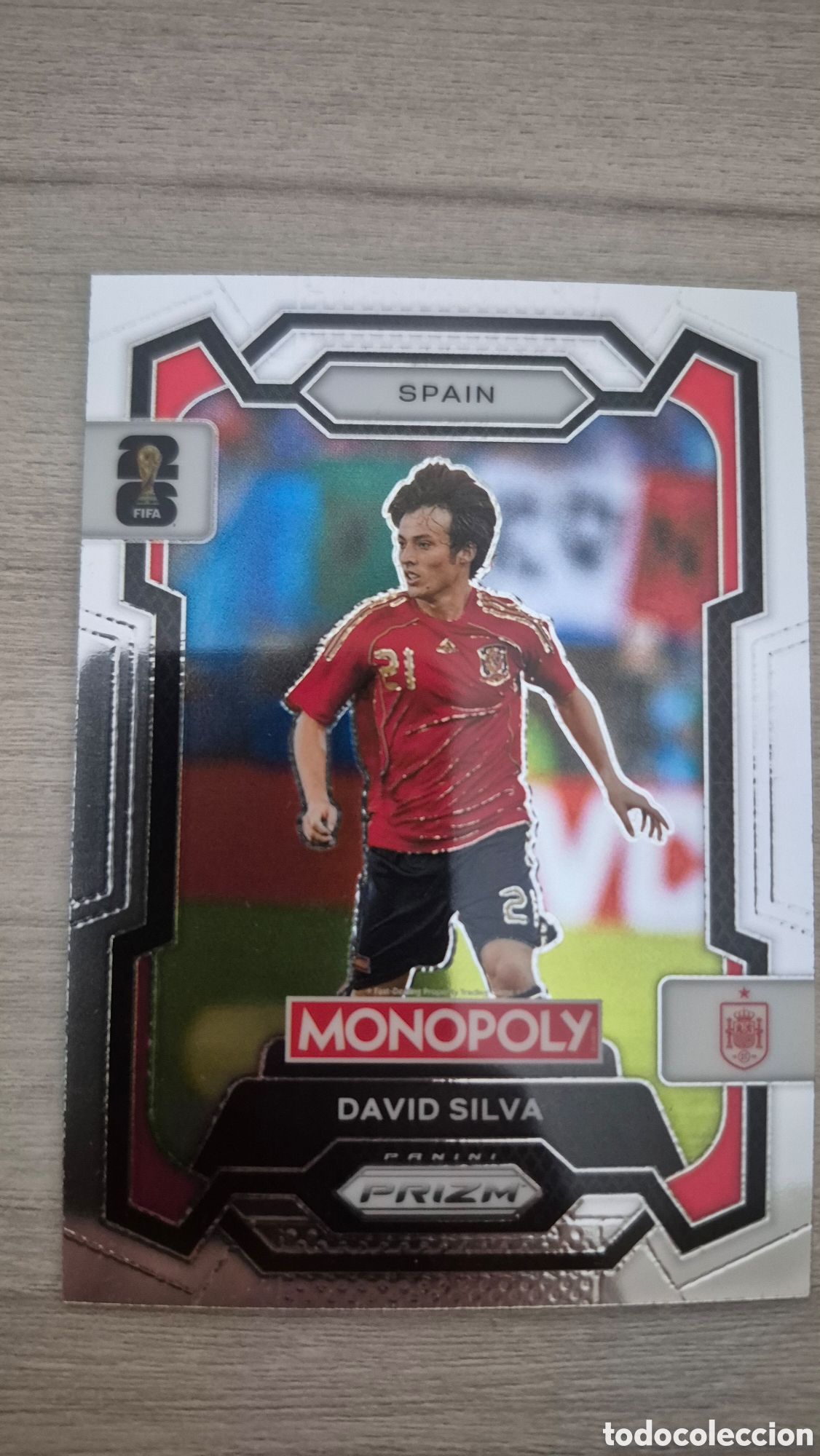 Cromos de F&uacute;tbol: David Silva Panini Monopoly Prizm FIFA World Cup 2026