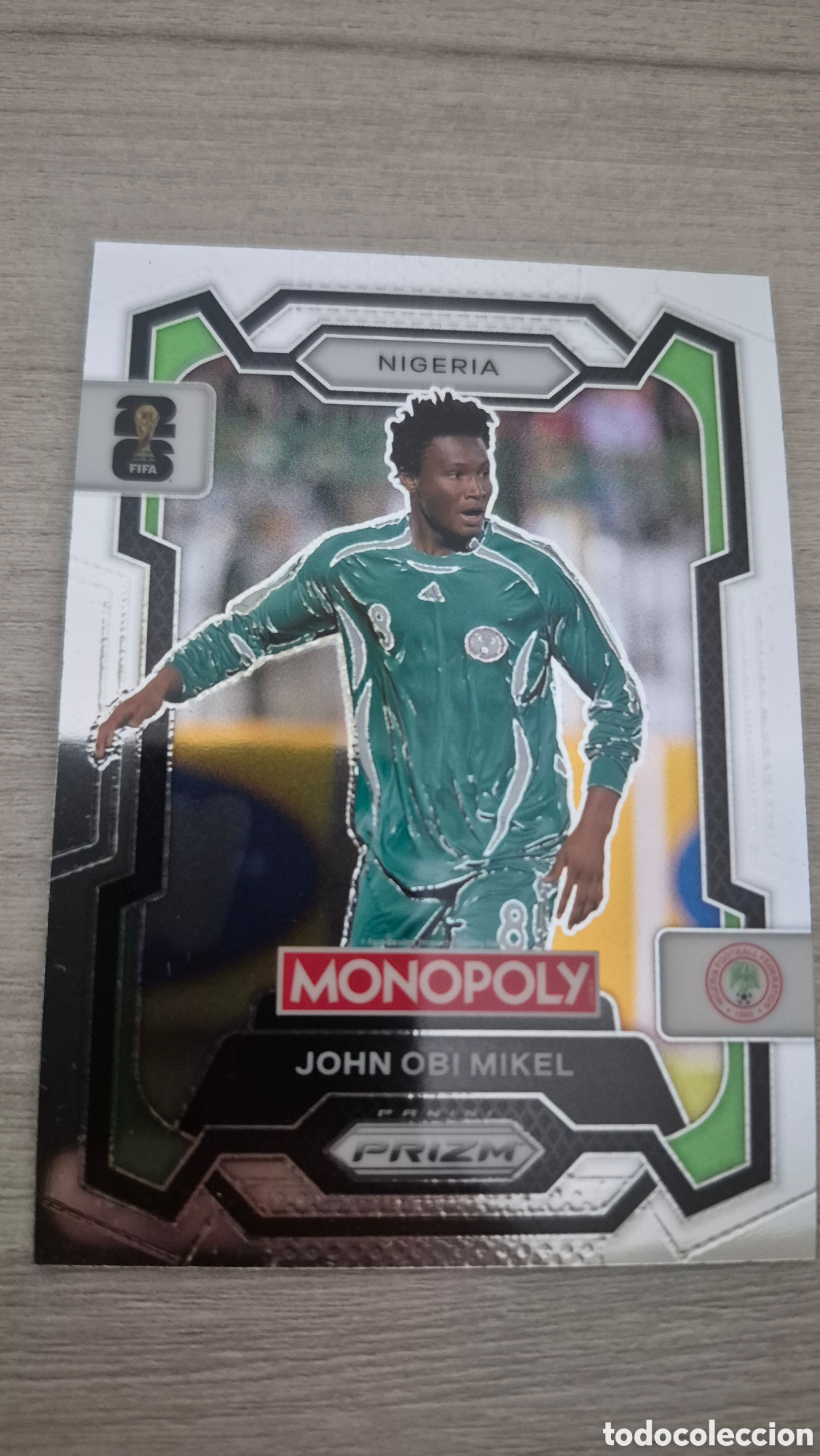 Cromos de F&uacute;tbol: John Obi Mikel Panini Monopoly Prizm FIFA World Cup 2026