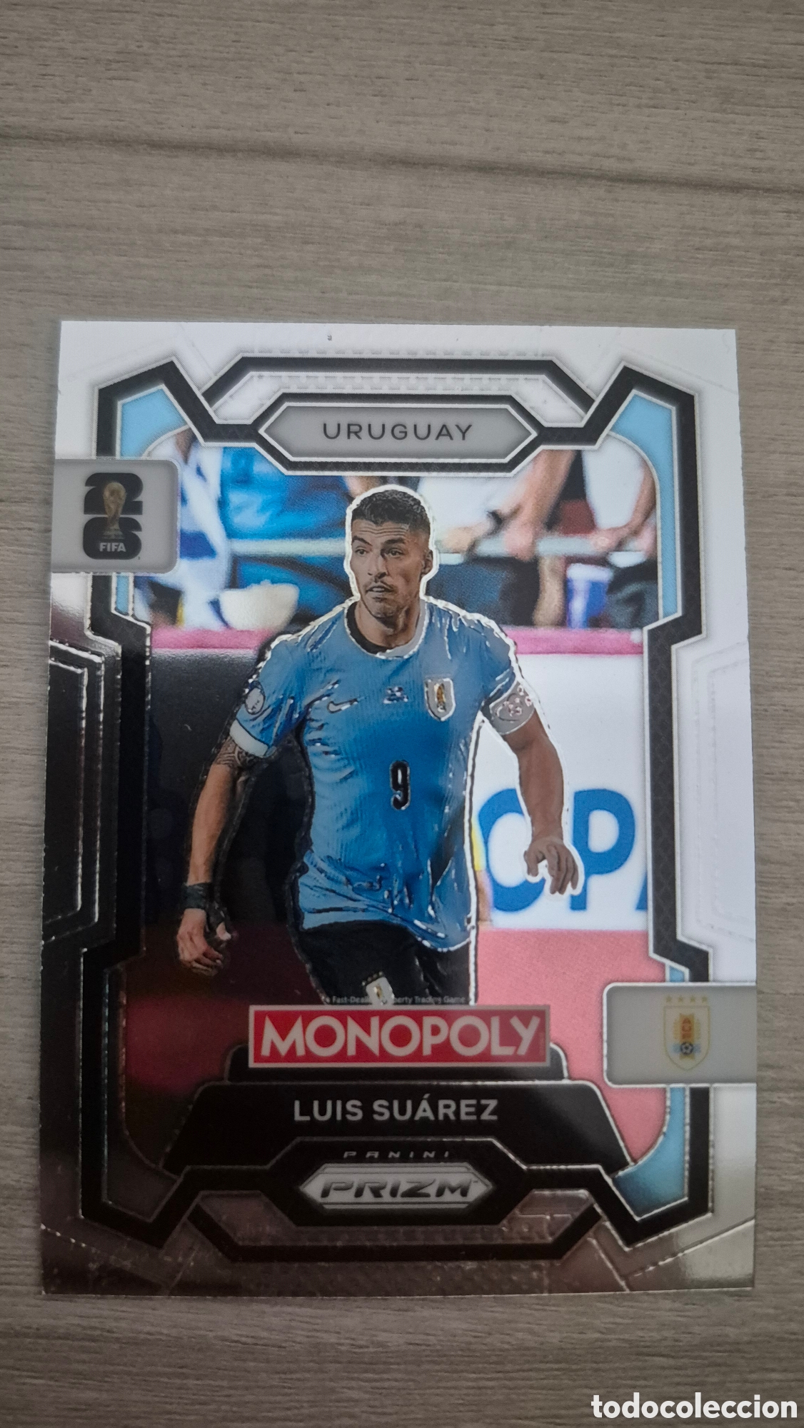 Cromos de F&uacute;tbol: Luis Su&aacute;rez Panini Monopoly Prizm FIFA World Cup 2026