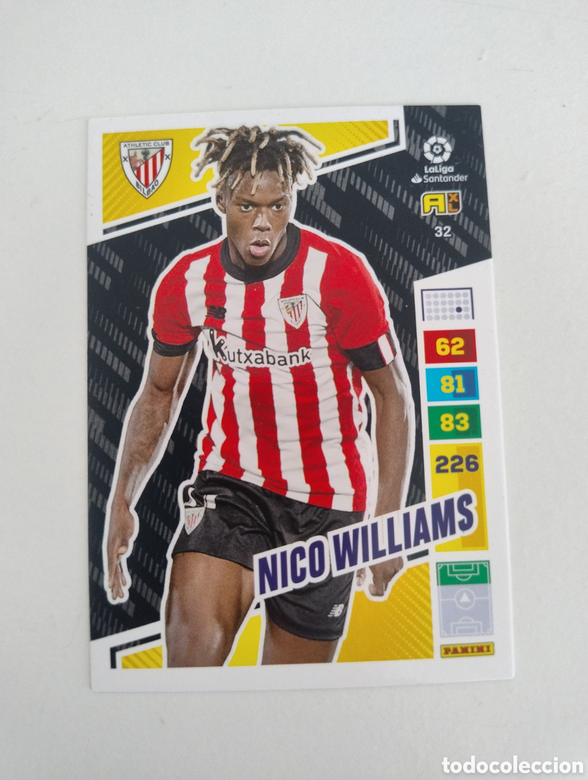 Cromos de F&uacute;tbol: 32 - Nico Williams - Athletic Bilbao - Adrenalyn XL Liga 2022 - 2023