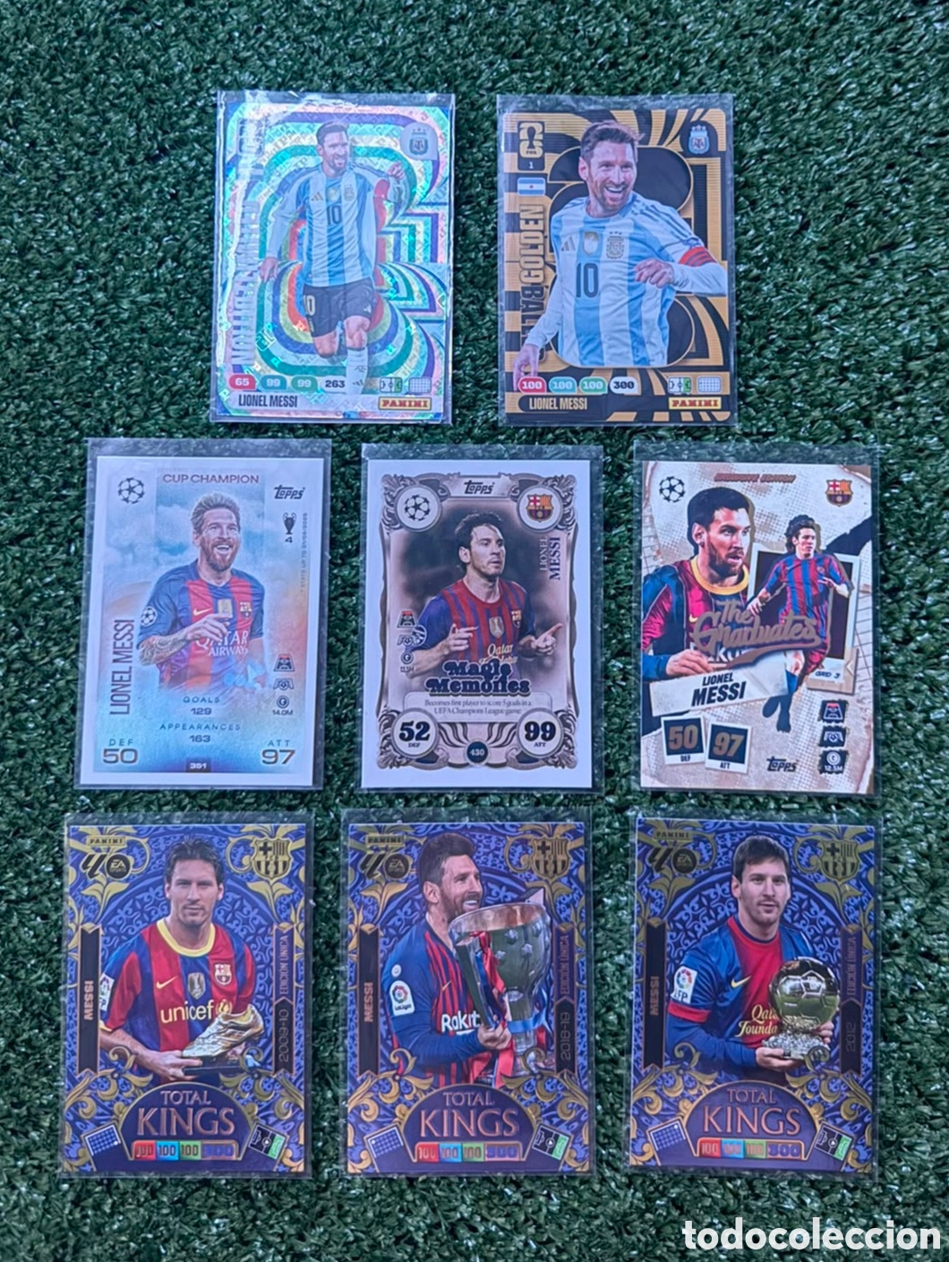 Cromos de F&uacute;tbol: Pack de cartas de Leo Messi