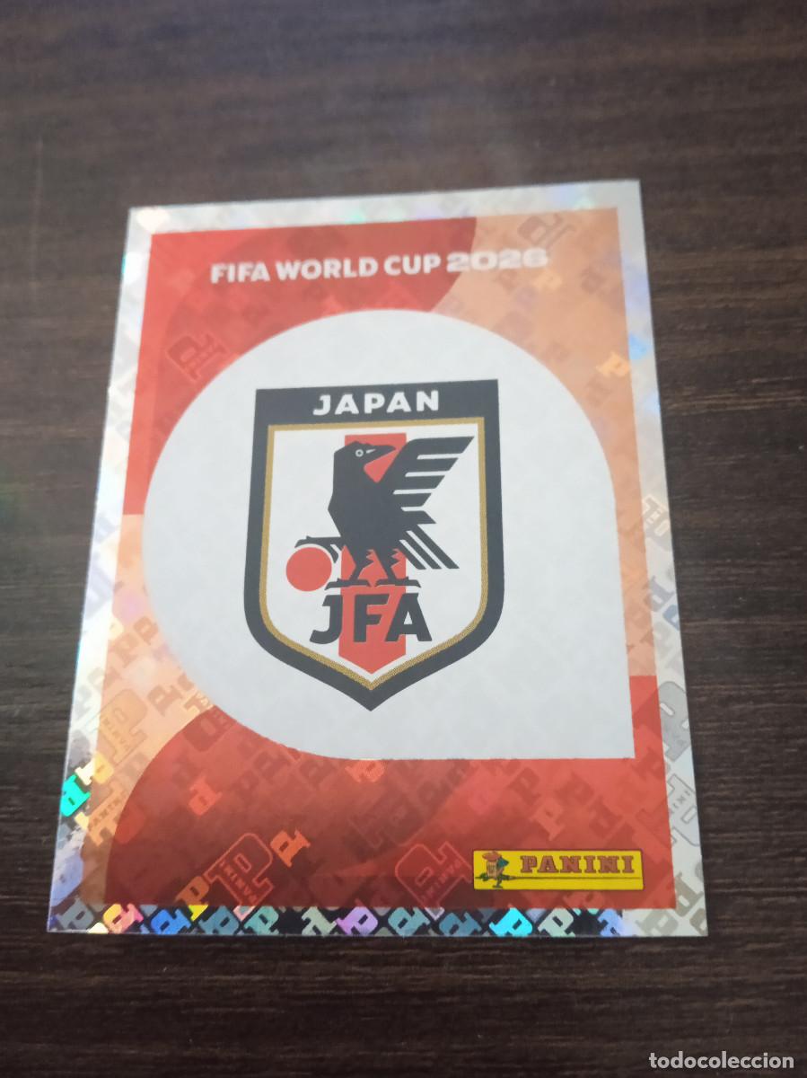 Cartes &agrave; collectionner de Football: Cromo Mundial Futbol 2026 Panini canada usa Mexico Japon escudo JPN 1