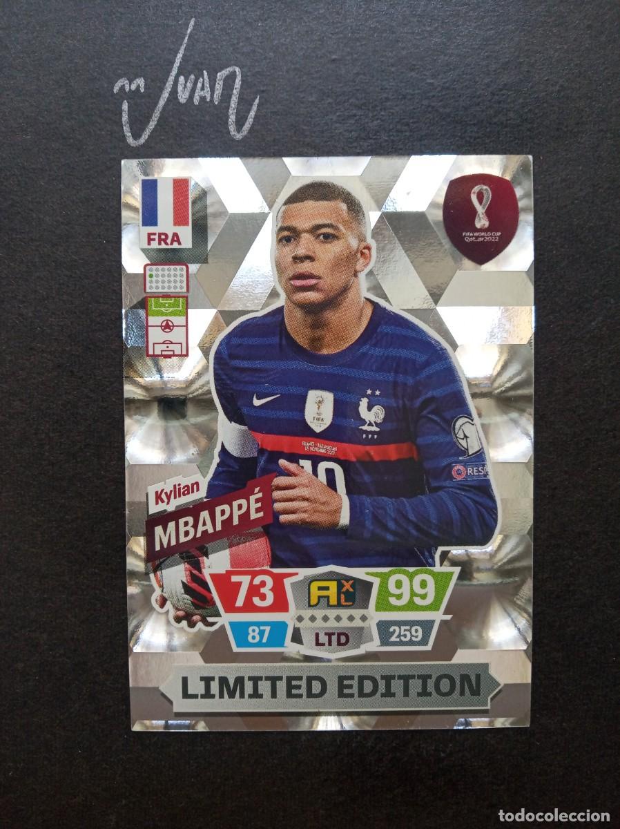 Cartes &agrave; collectionner de Football: LIMITED EDITION MBAPPE FRANCIA REAL MADRID ⚽ PANINI &reg; ADRENALYN FIFA WORLD CUP QATAR 2022 22 NUEVO