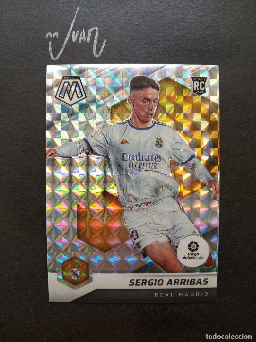 Cromos de F&uacute;tbol: N&ordm; 87 PRIZM MOSAIC ROOKIE SERGIO ARRIBAS REAL MADRID ALMERIA 25 26 ⚽ TOPPS &reg; LIGA 2020 2021 20 21