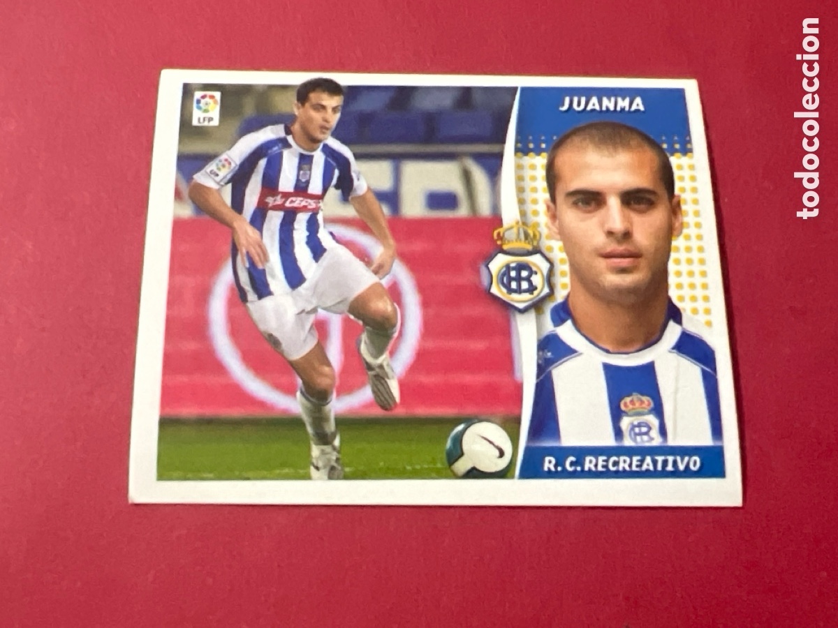 Cromos de F&uacute;tbol: C6990. JUANMA RECREATIVO DE HUELVA LIGA ESTE 2006 2007 COLOCA PANINI