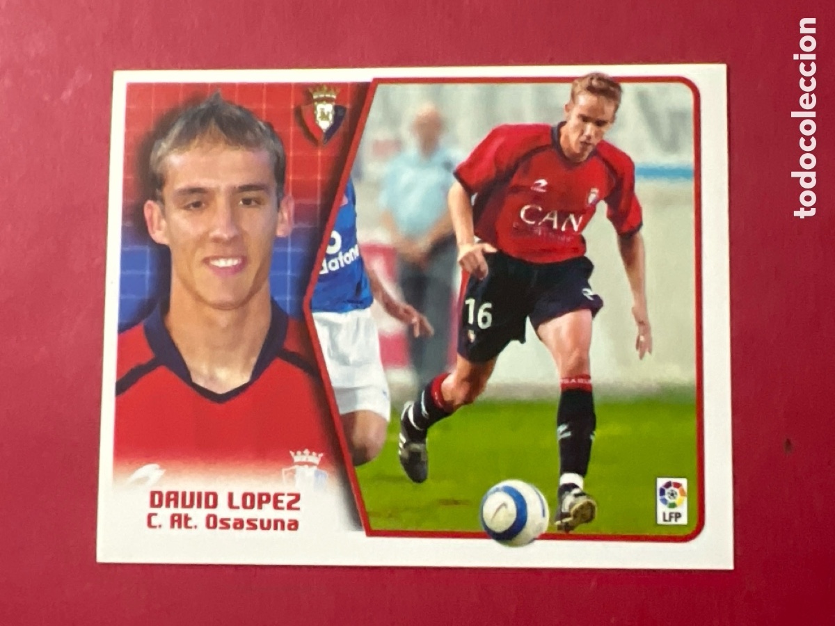 Cromos de F&uacute;tbol: C6996. CROMO FUTBOL 05 06 SIN PEGAR LIGA ESTE 2005 2006 CLUB ATLETICO OSASUNA DAVID LOPEZ