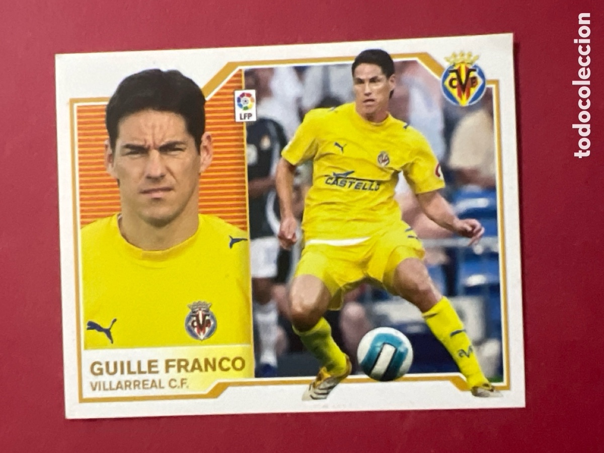 Cromos de F&uacute;tbol: C7002. CROMO DE F&Uacute;TBOL GUILLE FRANCO VILLARREAL LIGA ESTE 2007 2008 PANINI 2007/08