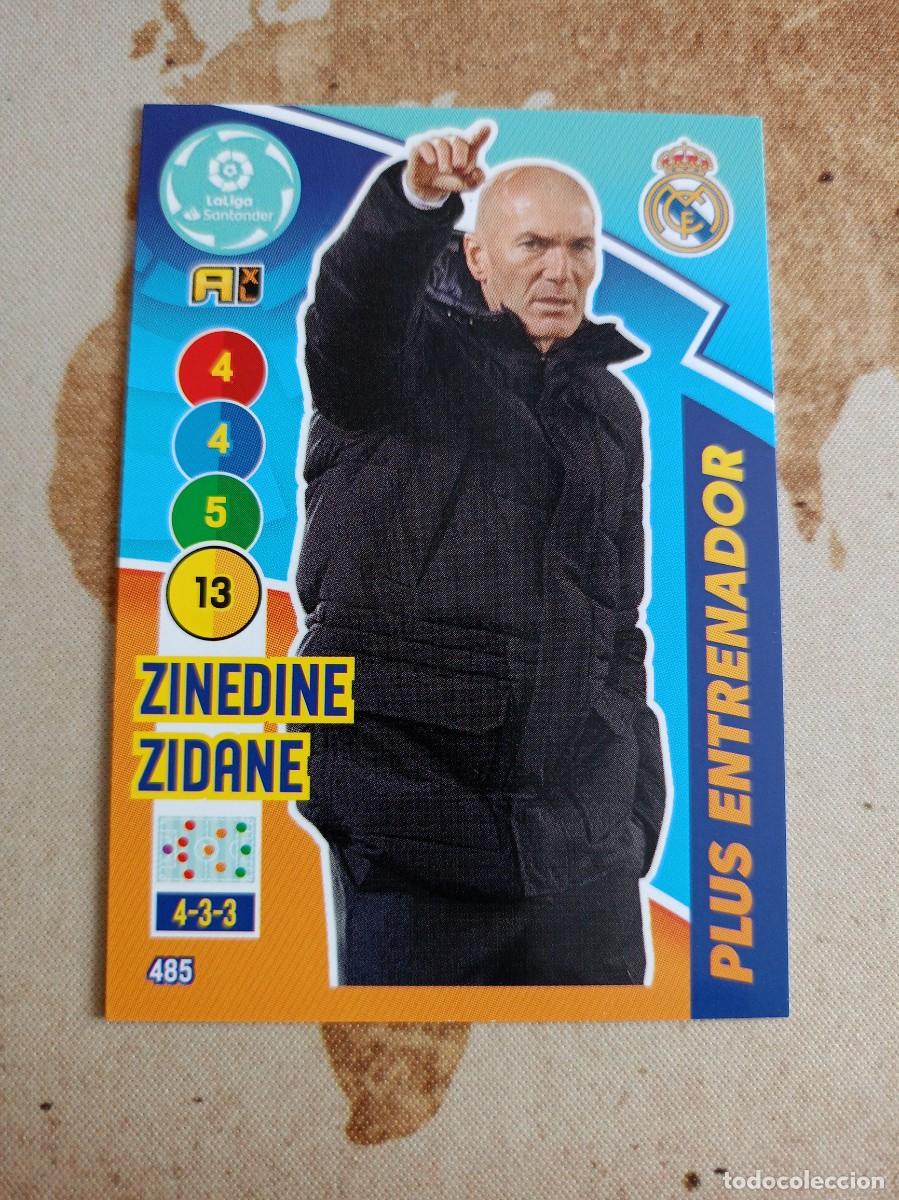 Cromos de F&uacute;tbol: PLUS Entrenador 485 ZINEDINE ZIDANE Adrenalyn 2020-21