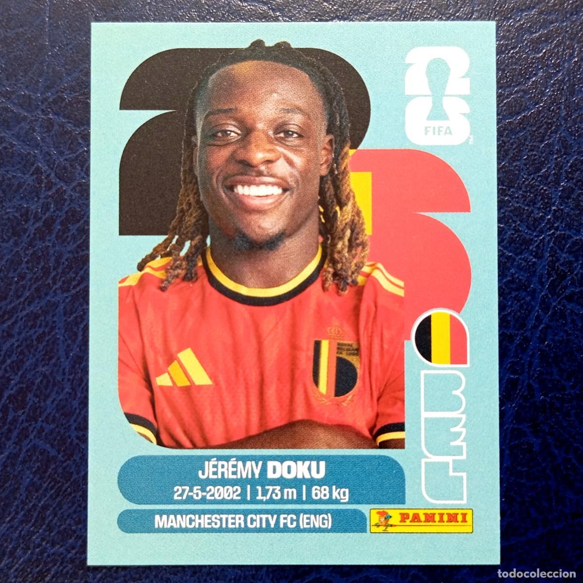 Cromos de F&uacute;tbol: ⚜️ J&eacute;r&eacute;my Doku. BEL 16. Sticker Panini FIFA World Cup 2026. MS, Nueva de paquete, New from Package