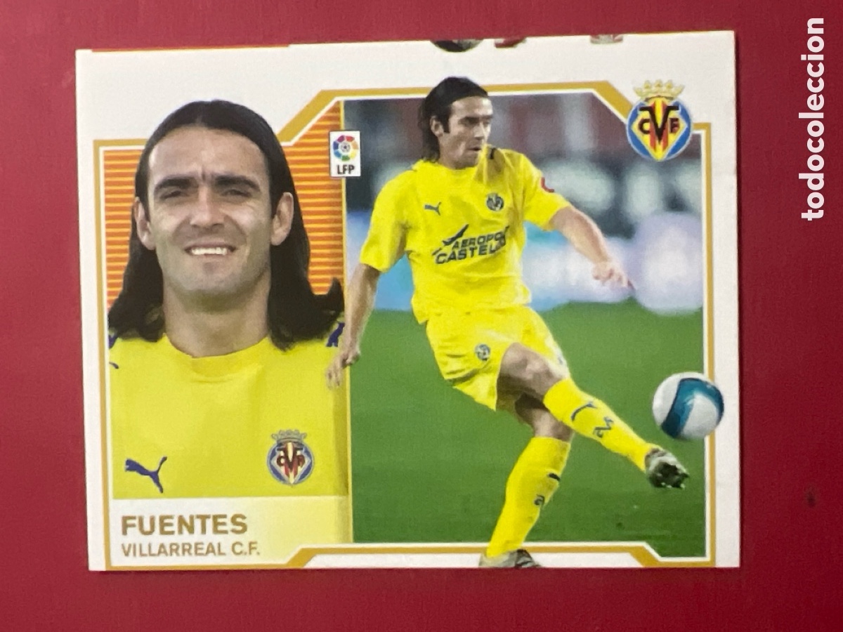 Fu&szlig;ball-Sticker: C7006. CROMO DE F&Uacute;TBOL FUENTES VILLARREAL LIGA ESTE 2007 2008 PANINI 2007/08
