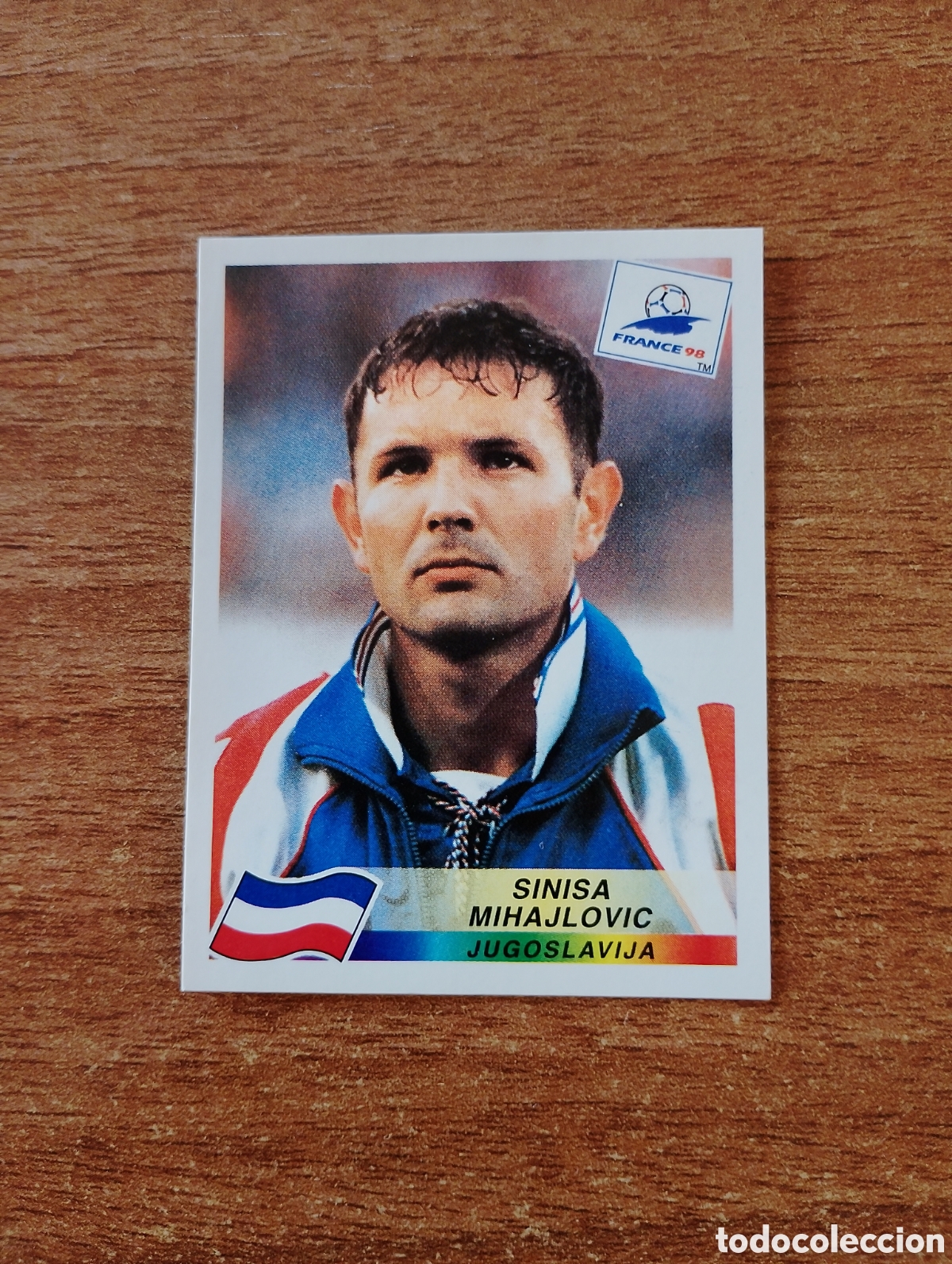 Figurine di Calcio: N&deg;395 Sinisa Mihajlovic (Yugoslavia) Mundial Francia 98 PANINI France World CUP 1998. Nunca pegado