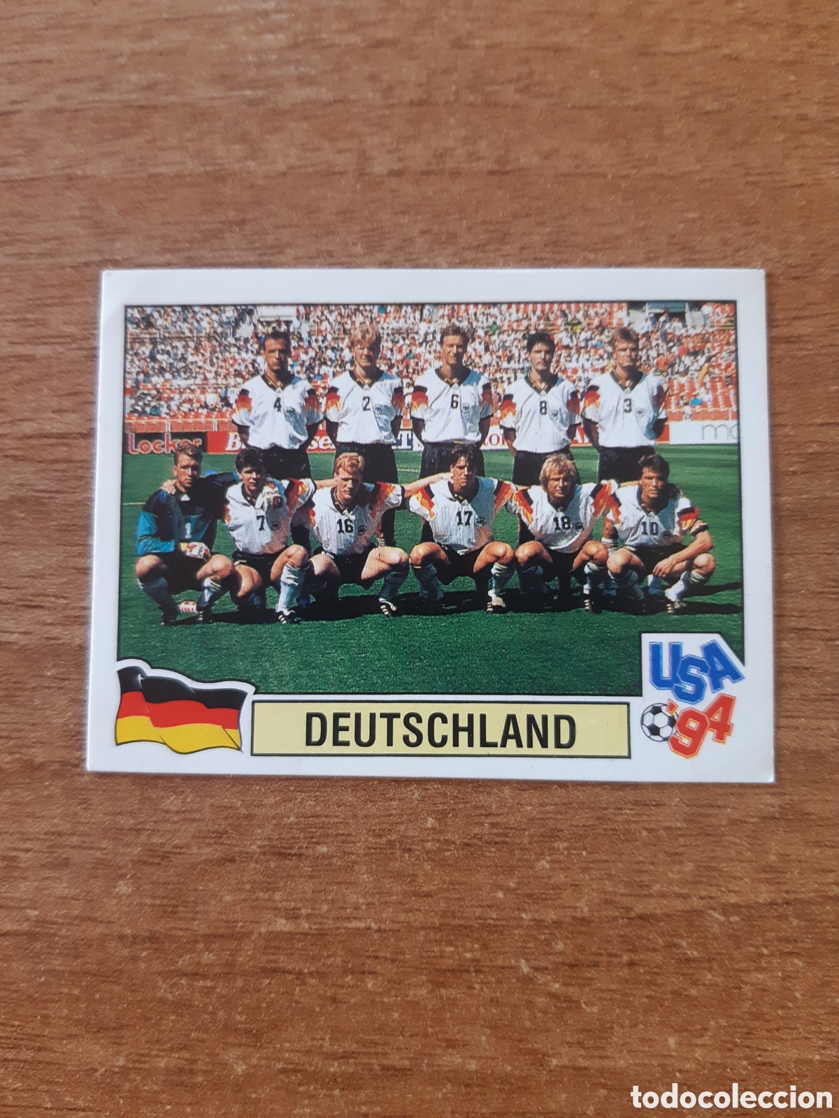 Cromos de F&uacute;tbol: N&deg;181 Alineaci&oacute;n Deutschland (Alemania) Mundial USA 94 PANINI. Nunca pegado