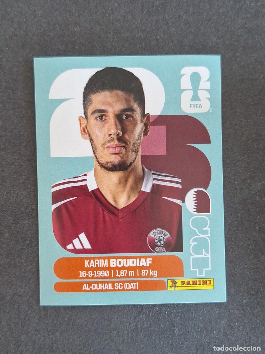 Cromos de F&uacute;tbol: L2 BOUDIAF SELECCION QATAR 10 PANINI MUNDIAL FIFA WORLD CUP 2026 PANINI NUNCA PEGADO SIN PEGAR