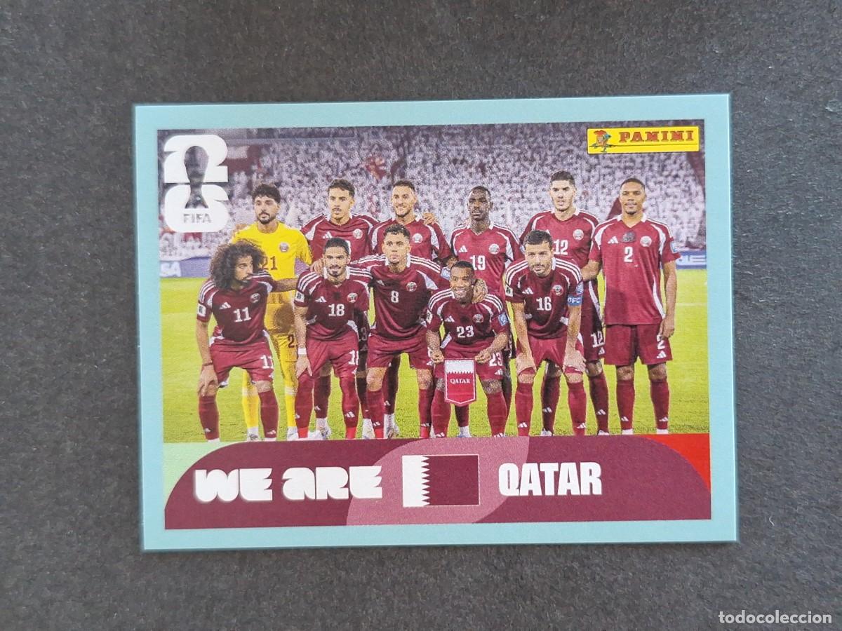 Football Stickers: L2 EQUIPO SELECCION QATAR 13 PANINI MUNDIAL FIFA WORLD CUP 2026 PANINI NUNCA PEGADO SIN PEGAR