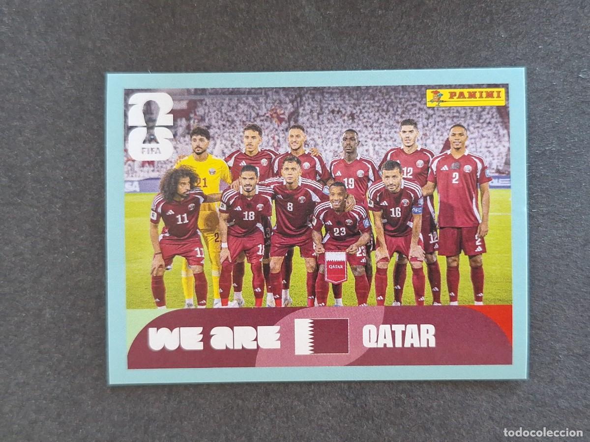 Cromos de F&uacute;tbol: L2 EQUIPO SELECCION QATAR 13 PANINI MUNDIAL FIFA WORLD CUP 2026 PANINI NUNCA PEGADO SIN PEGAR