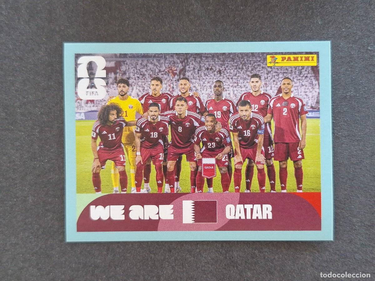 Cromos de F&uacute;tbol: L2 EQUIPO SELECCION QATAR 13 PANINI MUNDIAL FIFA WORLD CUP 2026 PANINI NUNCA PEGADO SIN PEGAR