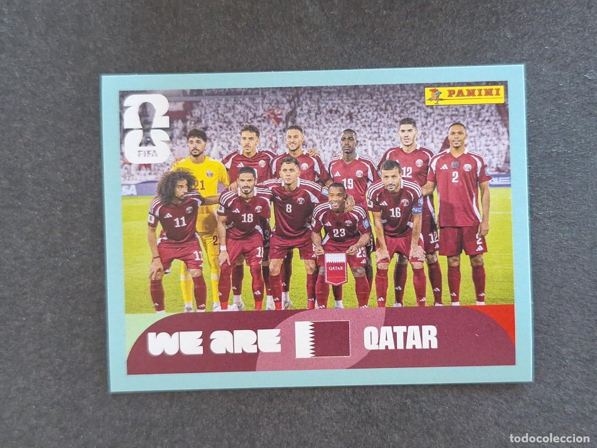 Cromos de F&uacute;tbol: L2 EQUIPO SELECCION QATAR 13 PANINI MUNDIAL FIFA WORLD CUP 2026 PANINI NUNCA PEGADO SIN PEGAR