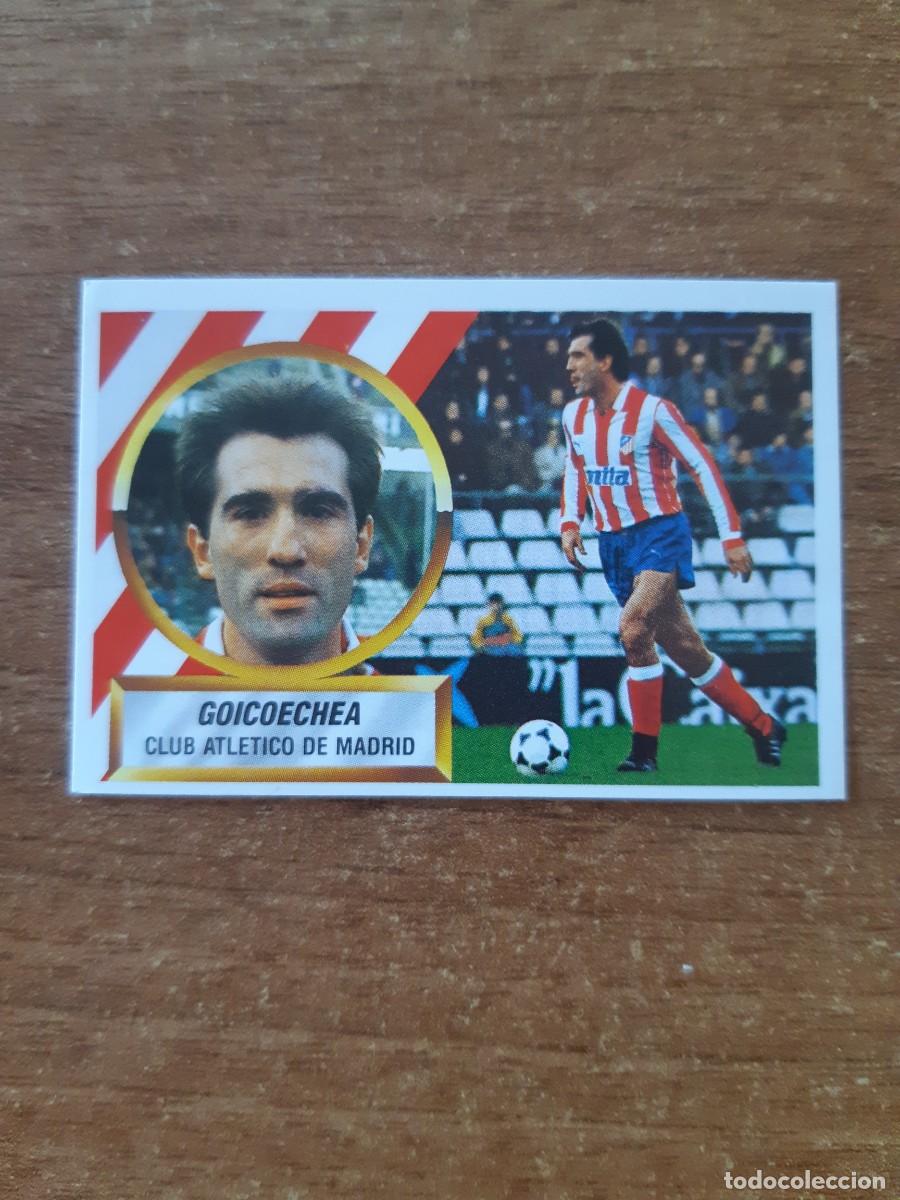 Cromos de F&uacute;tbol: N&deg;7 Goicoechea (Atl&eacute;tico Madrid) Liga 88-89 ESTE. Nunca pegado, sin pegar