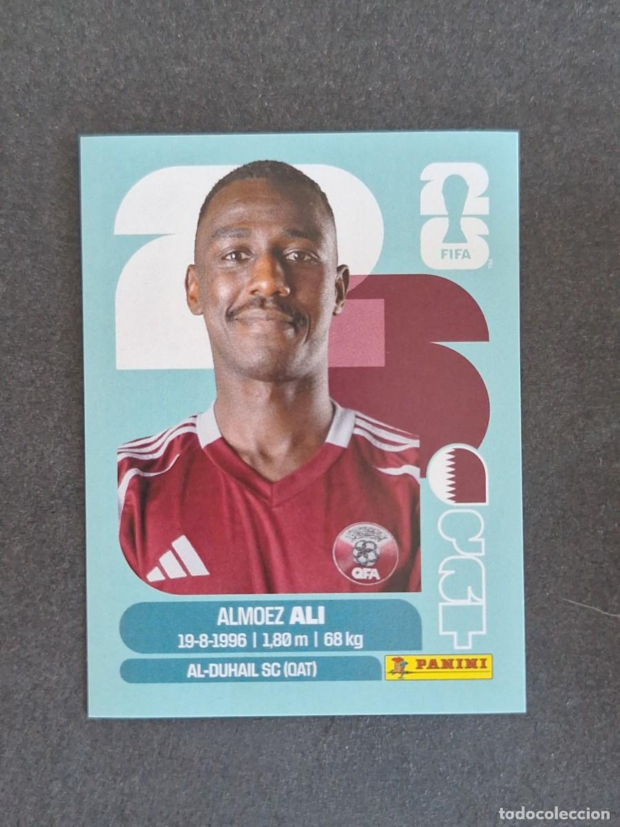 Cromos de F&uacute;tbol: L2 ALMOEZ ALI SELECCION QATAR 20 PANINI MUNDIAL FIFA WORLD CUP 2026 PANINI NUNCA PEGADO SIN PEGAR